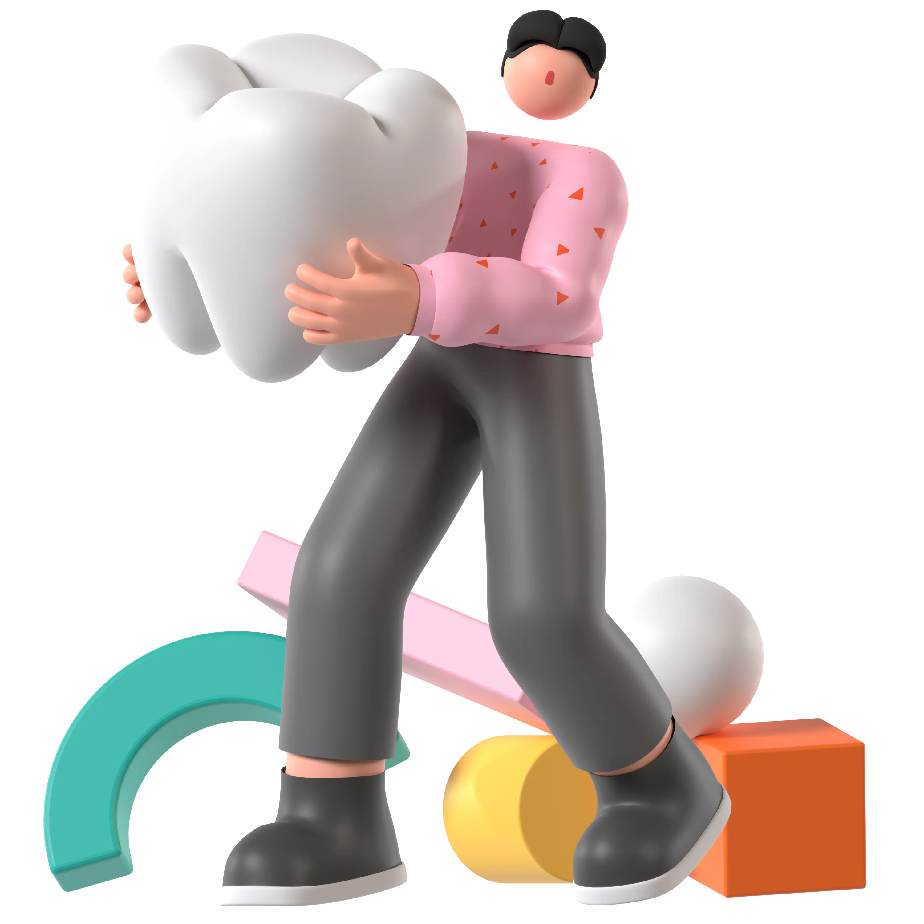 Ilustración 3D relacionada con software para salud y clínicas