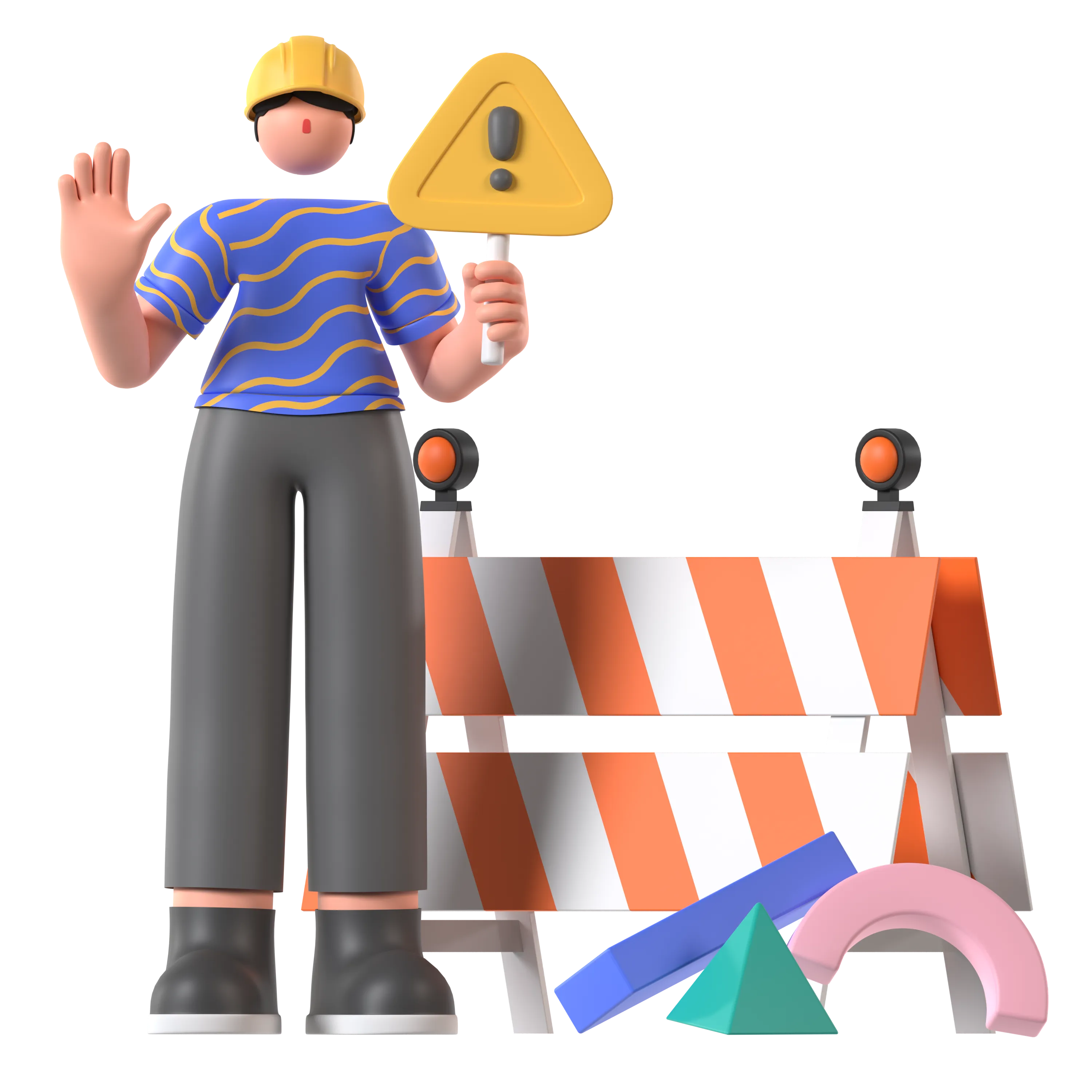 Ilustración 3D relacionada con software para constructoras